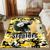 Pittsburgh Steelers Logo Art Rug Game Carpet, Floor Mat for Bedroom Living Room Entryway Rug, Home Decor Idea Gift for Christmas birthday