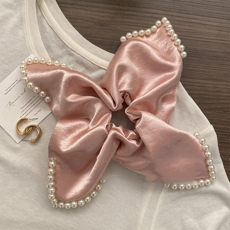 Fabric Square Towel Hair Band, Fashionable, Elegant and Gentle Design Hair Rope, Niche Versatile High Ponytail Hair Accessories