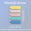 1Book/Set Multiple Colors Index Stickers PET Macaron/Morandi Color Self Adhesive Marking Sticker 100Sheets/Book Sticky Notes ZYF