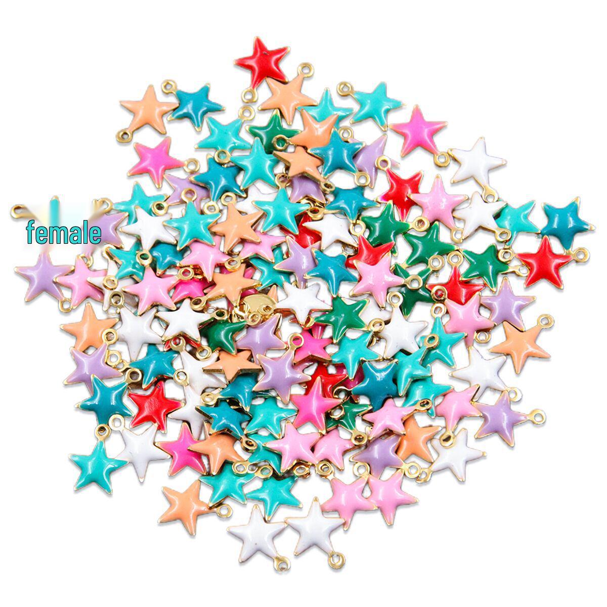 

5pcs Double-Sided Stainless Steel Enamel Drip Oil Lightning Charm Pendants for DIY Bracelets and Necklaces