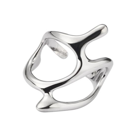 

Женское кольцо необычного подарка, гальваника, модное блестящее полые ветки, женское кольцо, ювелирные аксессуары серебряный