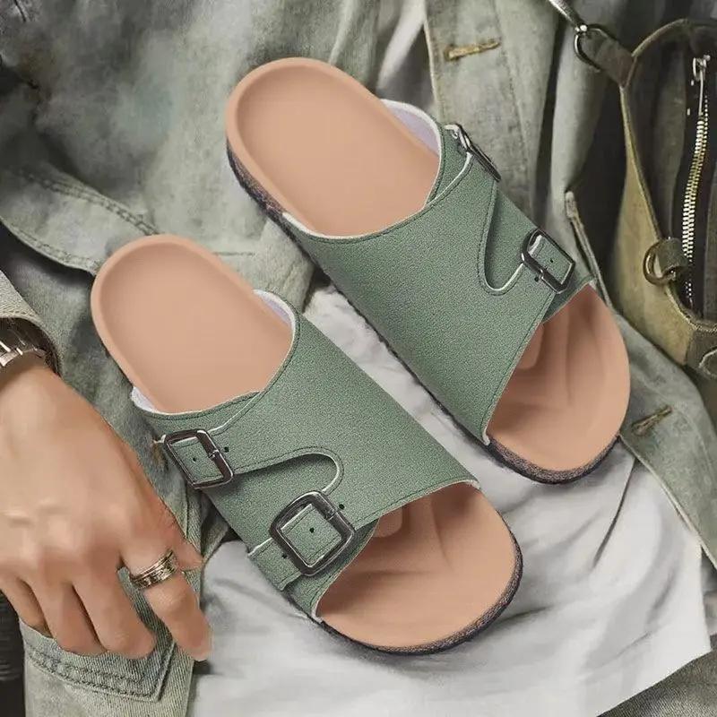 

Fashion Pvc Shoes Half Beach Slippers for Men Sandals Man Mules 2025 Fashion Y2k Clappers Original Adult Summer Sale Low Price Elegant 44-45