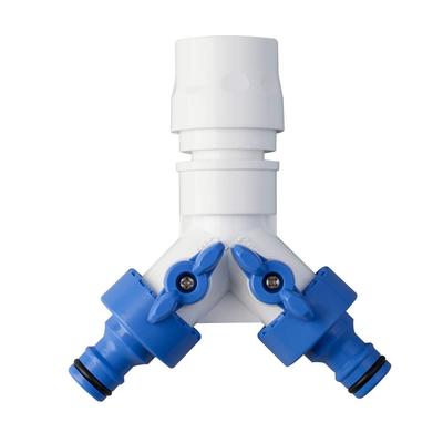 Takagi Verbindungsstück Schlauchverbinder mit Anschlusshahn Abzweig G099FJ xx cm Dreiwege (FJ) 4,5 15,2 18,8