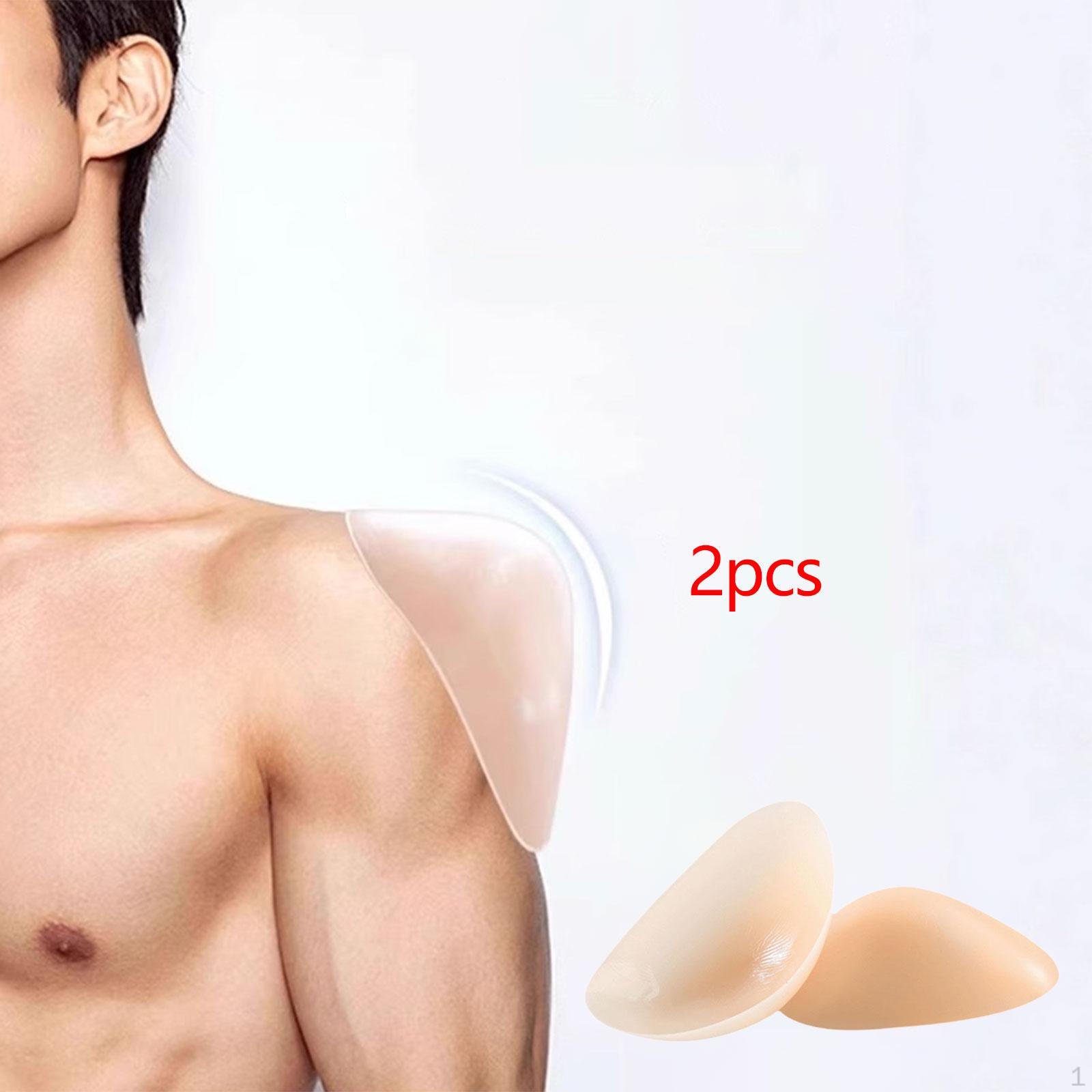 

1 Pair of Ergonomic, Non-slip Silicone Shoulder Pads for Men And Women. 80g Light Brown