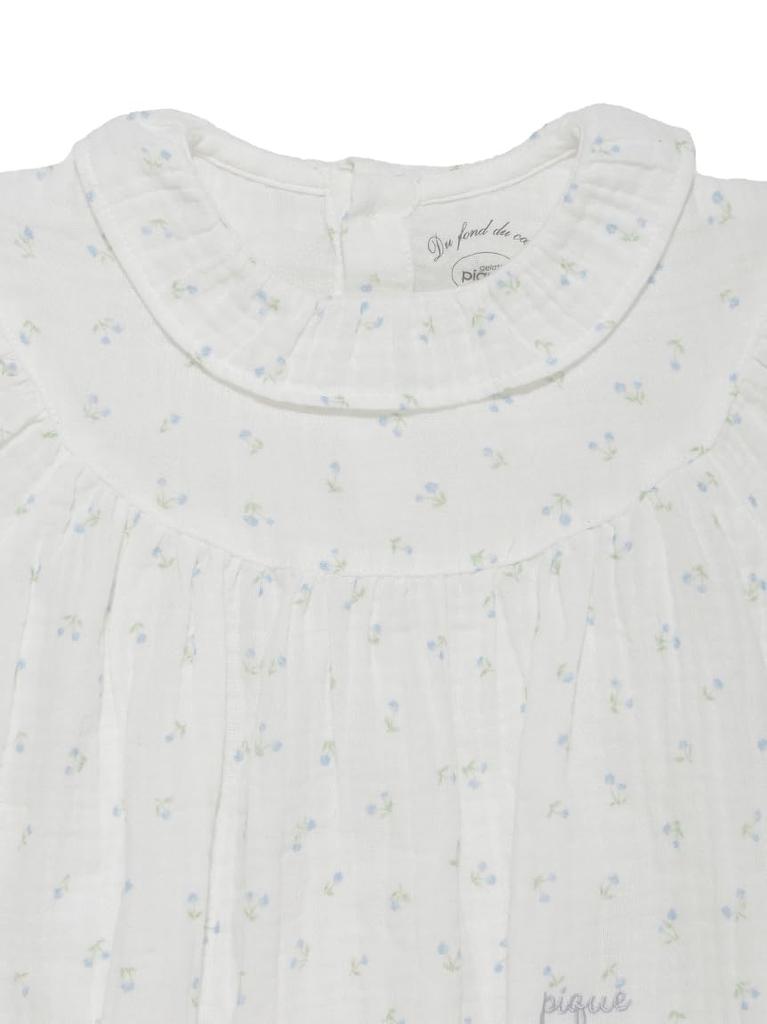 Limited edition BABY little flower pattern gauze romper PBFO252464 OWHT 70 [Gelato Pique]