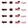 Cake School Graduation Decor With Colorful Paper Flags For Party Prop Venue