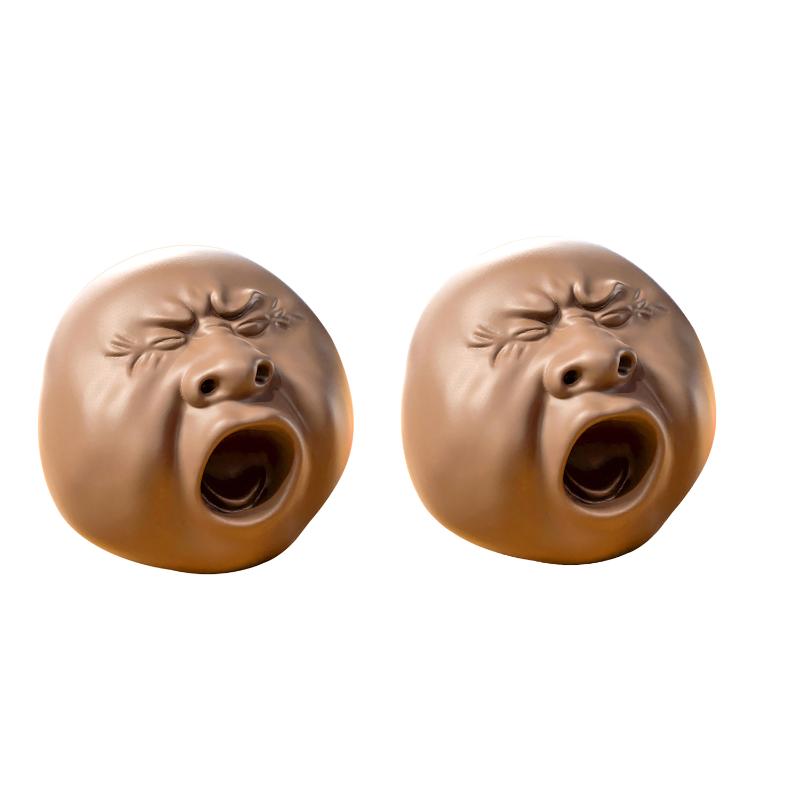 Забавный чайный питомец Зевающий человек Аватар Пластиковый уродливый чайный питомец Игрушка-брызгалка Мальчик Девочка Игрушка для снятия стресса Чайный набор Украшение для чайного столика OneSize