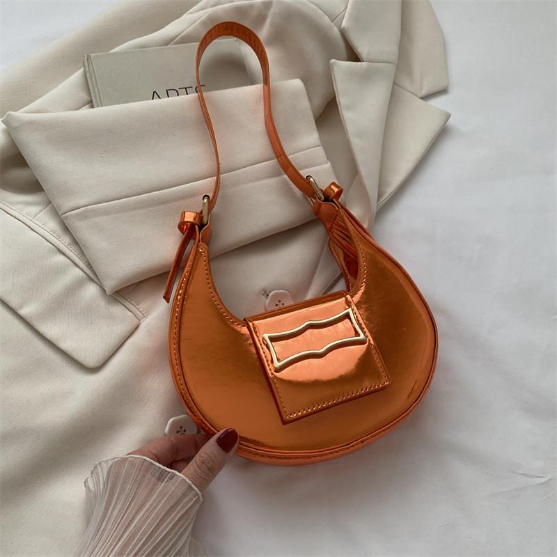 Trendy Chic Women's Shoulder Bag Simple Fashion Pu Material Street Style Small Crossbody Bag