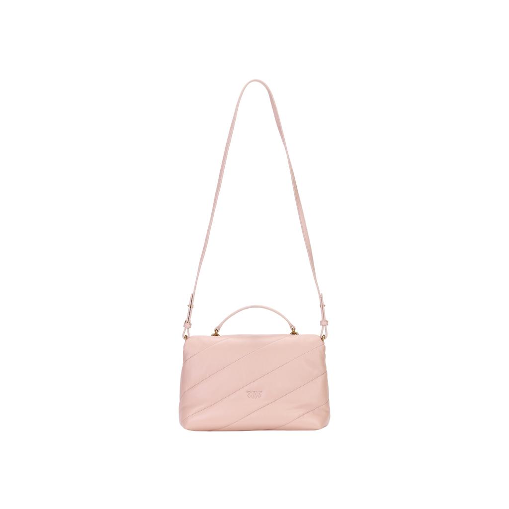 New PINKO Calfskin Flying Bird Swallow Bag Portable Crossbody Bag Shoulder Bag Women's Pink 1P22U8-A03J-O81Q