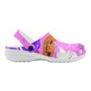 White Color Printed EVA Clogs Women Men Lightweight Breathable Garden Shoes Slip On Beach Pool Bathroom Home Sandals