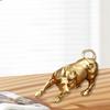 Bull Statue Resin Animal Figurine Gold Home Decoration Ornaments for Bedroom Tabletop Cafe Bar Accessories
