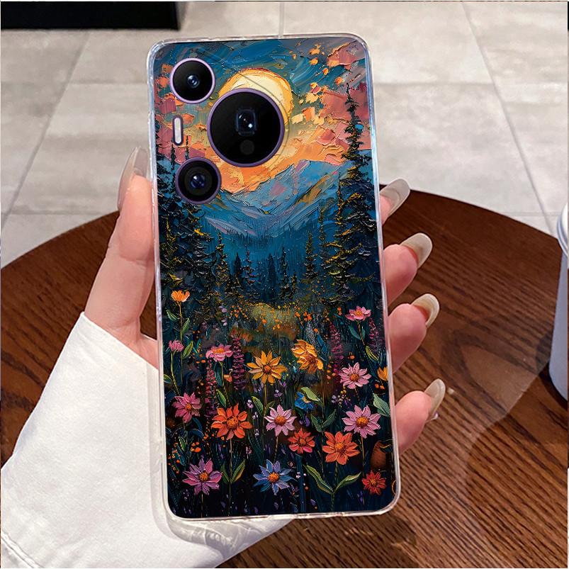 Back Cover For Huawei Pura70 Pura 70 Pro Plus Case Luxury Cute Love Rabbit Funny Pattern Clear Soft Slim TPU Silicone Phone Case