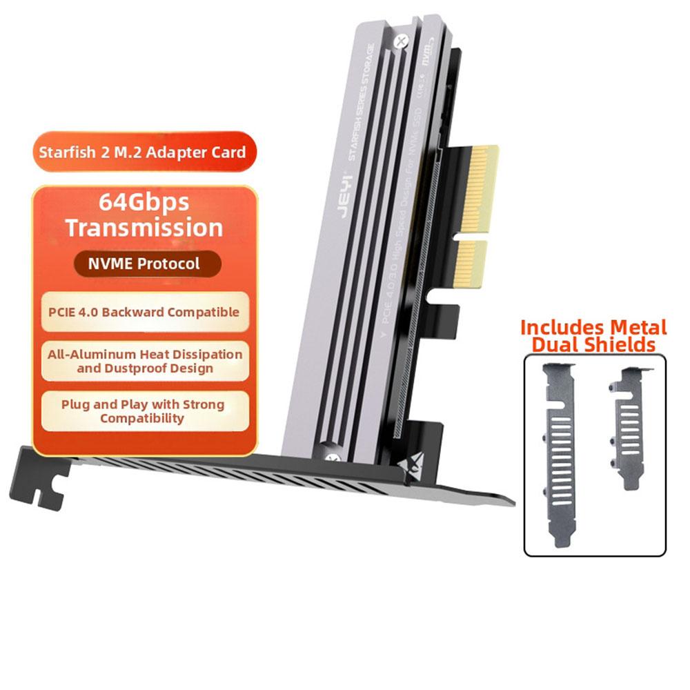 JEYI M.2 To PCIe 4.0 Adapter Card NVMe SSD Expansion Card for Server/PC