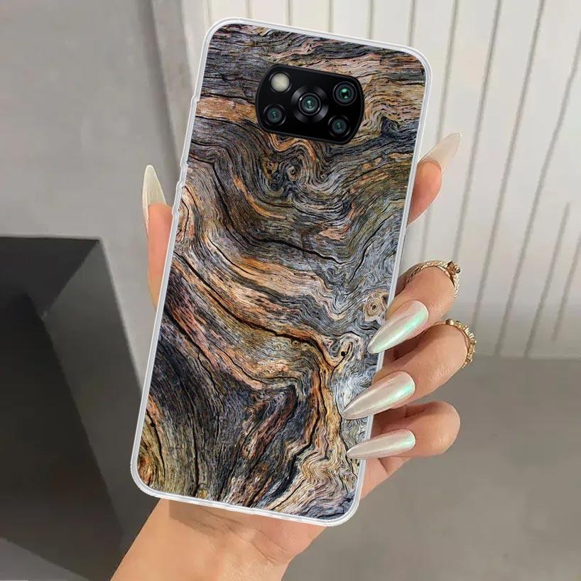 Wood Wooden Pattern Phone Case for Xiaomi Poco X5 X6 X7 Pro F7 Ultra M7 Redmi 15 15C 13 13C 12 12C 10 10A 10C 9 9A 9C 9T Shell P