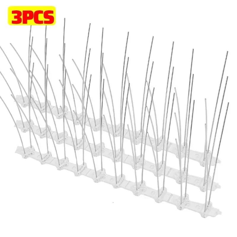 10/1PCS Pigeon Spike Deterrent Anti Bird Pigeon Squirrel Cats Repellent Stainless Steel Bird Repeller Set for Garden Fence Roof