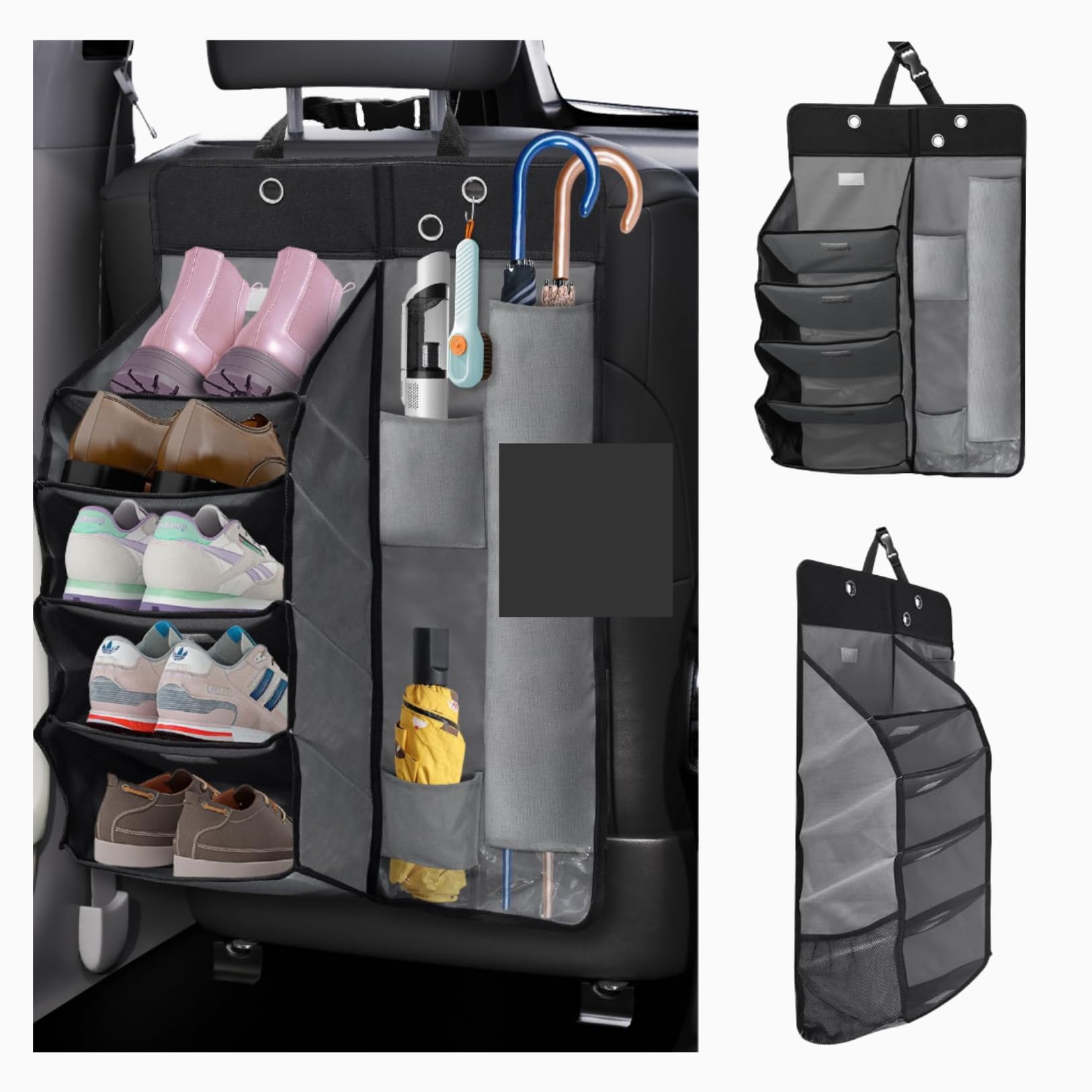

PLEAVIT Car Shoe Umbrella Shoe Compatible with Toyota Car Shoe Storage Gray Multi-Purpose Rack, Holder, Storage, Hiace, Space-Saving, Organization, серый