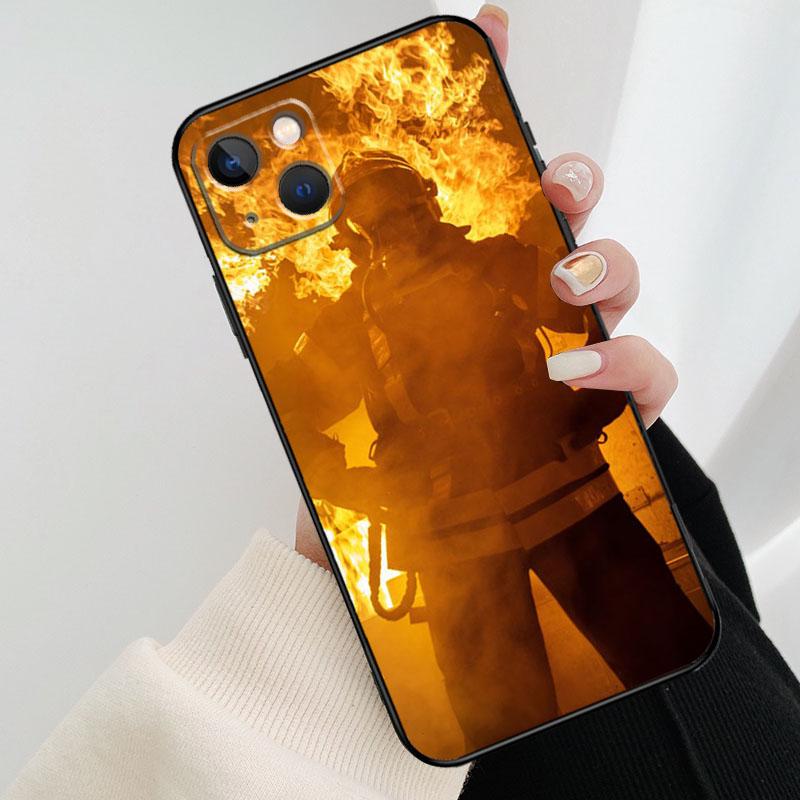 Firefighter Heroes Fireman Cool Phone Case For iPhone 17 Pro Max 14 13 12 11 15 16 Pro Max mini 16 15 Plus 16e 17 Air Cover