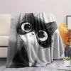 Ink Wash Cats  Print Flannel Blanket, High quality Comfortable for All Seasons, Home Decor, Warmth and Comfort