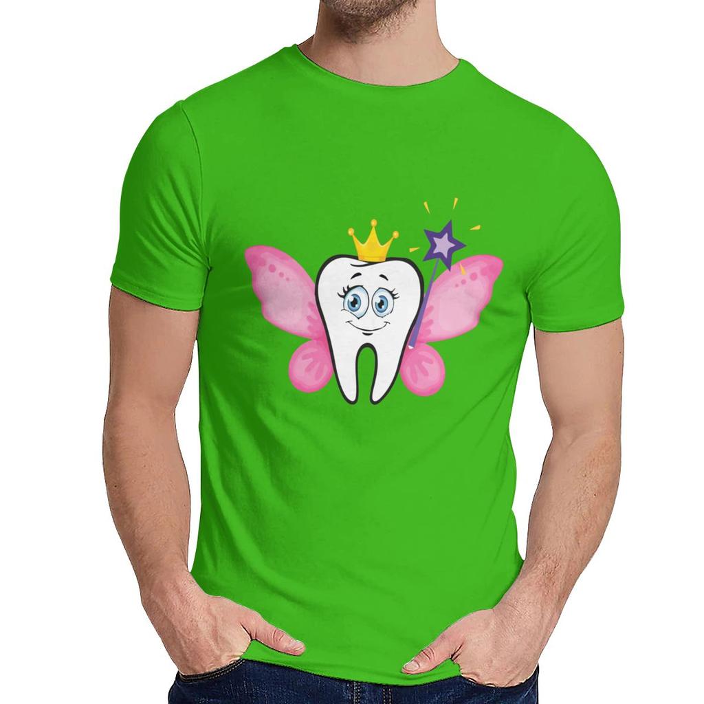 Design Cute Tooth Fairy Dentist Dental Dentistry Hygienist T Shirt Man Summer Cool Man 100