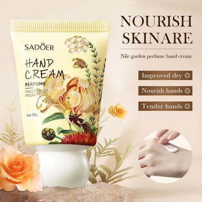 30g Gartenparfüm Handcreme Pflanzenextrakt Feuchtigkeitsspendend Blumen Nährstoffe Trockene Rissige Reparatur Weich Mildernd Ölkontrolle Rose