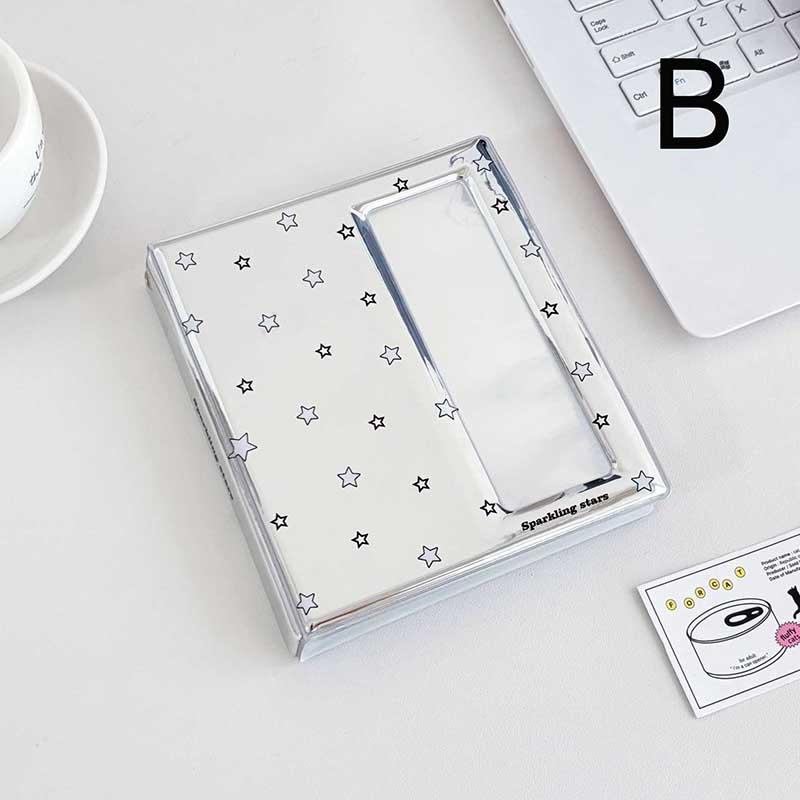 Cartoon 4 Grid Idol Card Photo Booth Album For 40 Pcs 2X6 Inch Photo Strips Bookmark 20 Pcs 4X6 4R Photo Holder