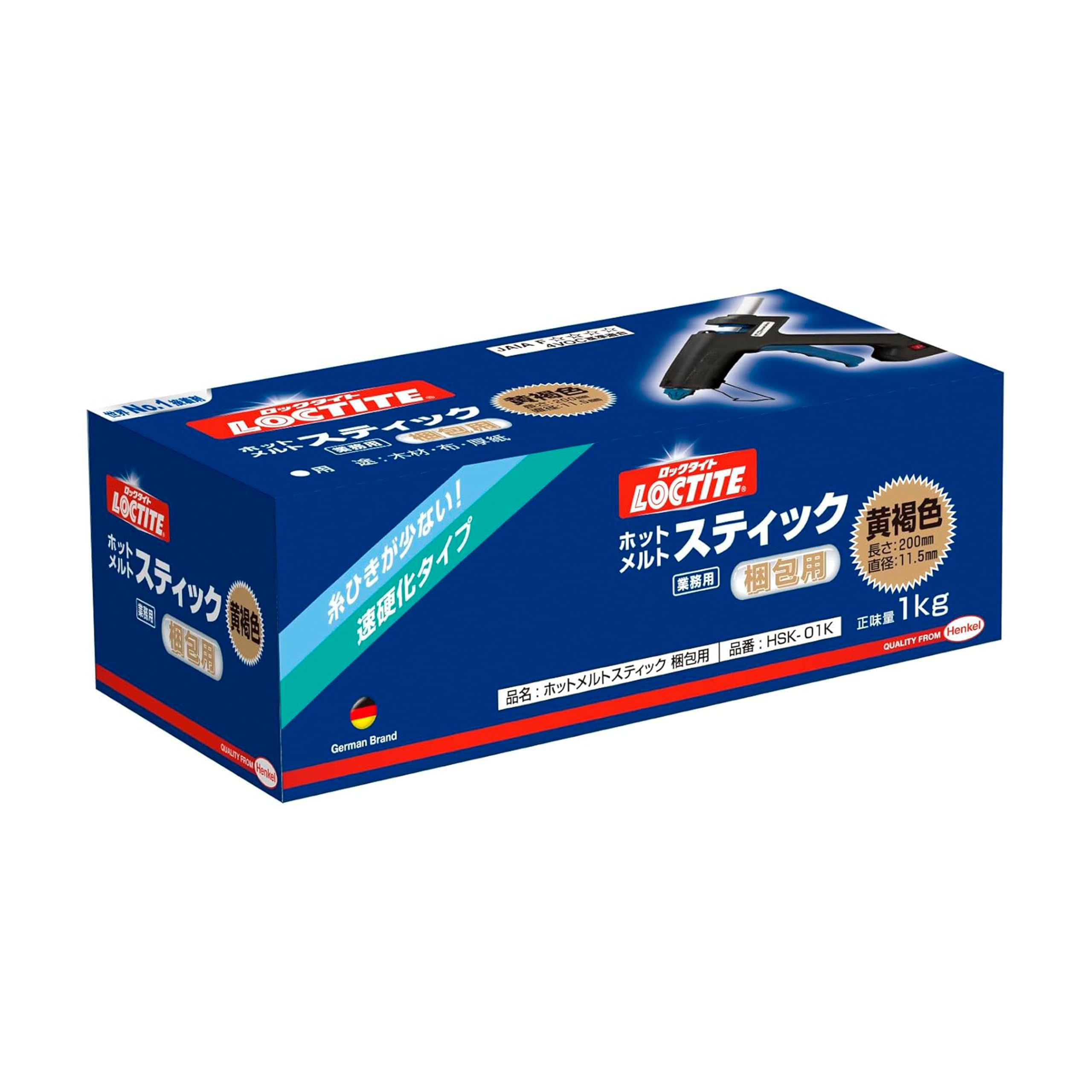 

LOCTITE Hot Melt Sticks for Packaging, 1kg (Tanish Brown) - Solvent-Free Hot Melt Adhesive