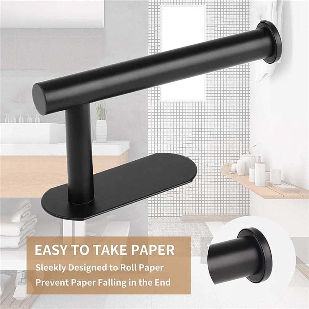 ASelf-Adhesive Paper Towel Holder for Kitchen Cabinet,Bathroom Tissue and Towel Holder,Plastic Wrap and Roll Paper Storage Rack