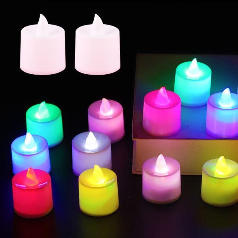 Battery Powered Flameless Candle Lights Warm Light Tealight Candle Lamp Lighting for Wedding Party Birthday Decoration Wholesale