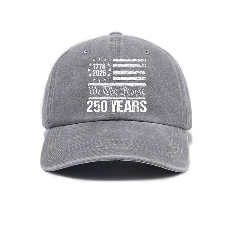 Top Water Washed Distressed Printed Baseball Cap Adult Trend US Independence Th Anniversary Printed Water Washed Distressed 1pc