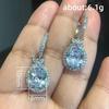 Cao Shi Luxury Multi-Color Gemstone Zircon Earrings for Women