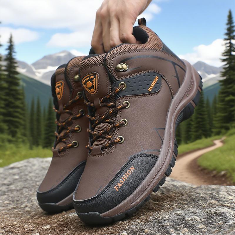Men's Waterproof Hiking Shoes Comfortable Durable Spring Autumn Camping Hiking Shoes Outdoor Travel Fishing Anti Slip Work Shoes