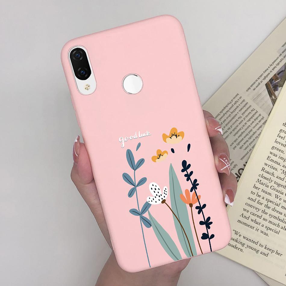 For Huawei Nova 3i Nova4 Case Shockproof Matte Cute Cartoon Soft Silicone Phone Back Cover For Huawei P Smart Plus Nova 3i Coque