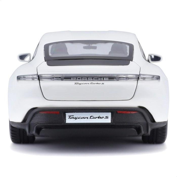 [Bburago] 1/24 Porsche Taycan Turbo S White / Diecast Car, Finished Model 18-21098 WT