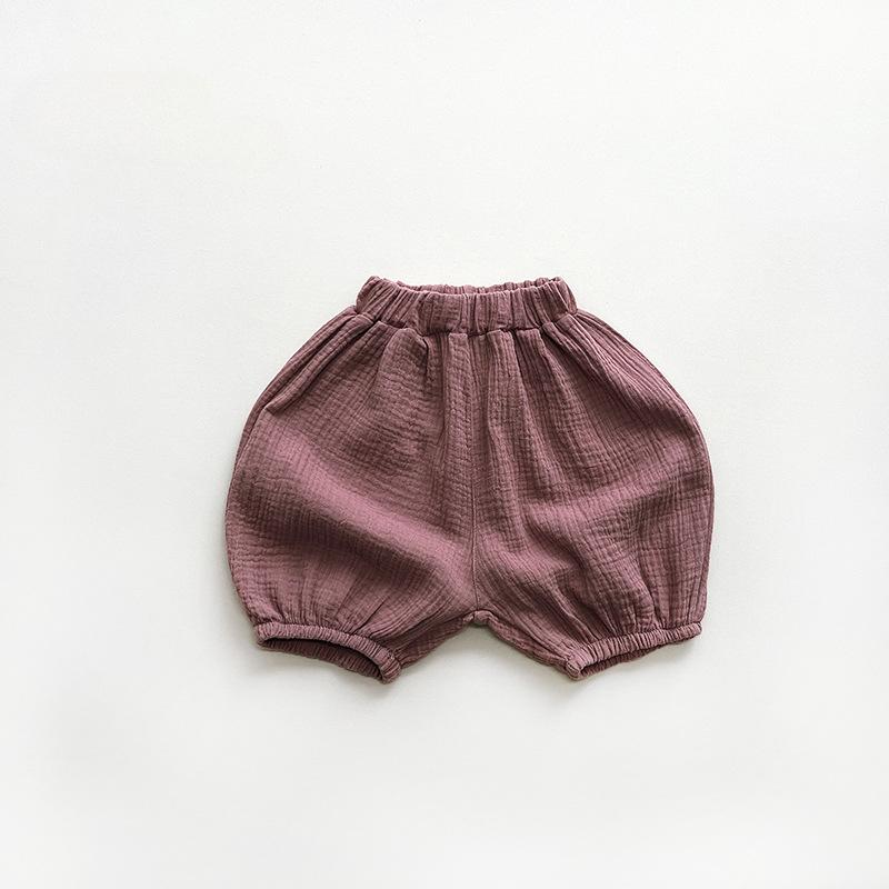 Children's Lantern Shorts Korean Sen Series Loose Wide Leg Pants for Boys and Girls Baby Trendy Children's Clothing