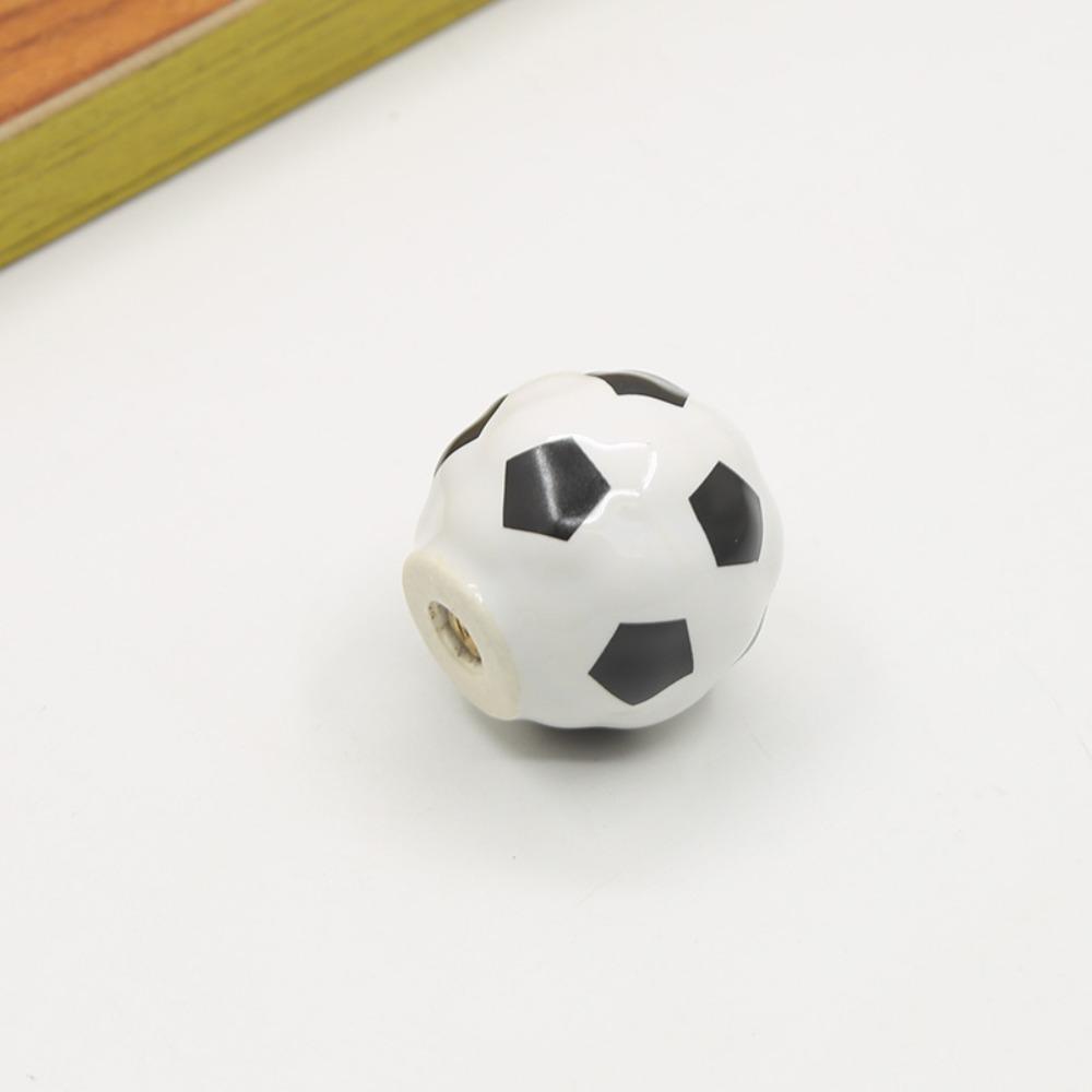 Ceramic Football Door Knob Pull Handles Drawer Knobs Cartoon Basketball Door Handle  Kids Room