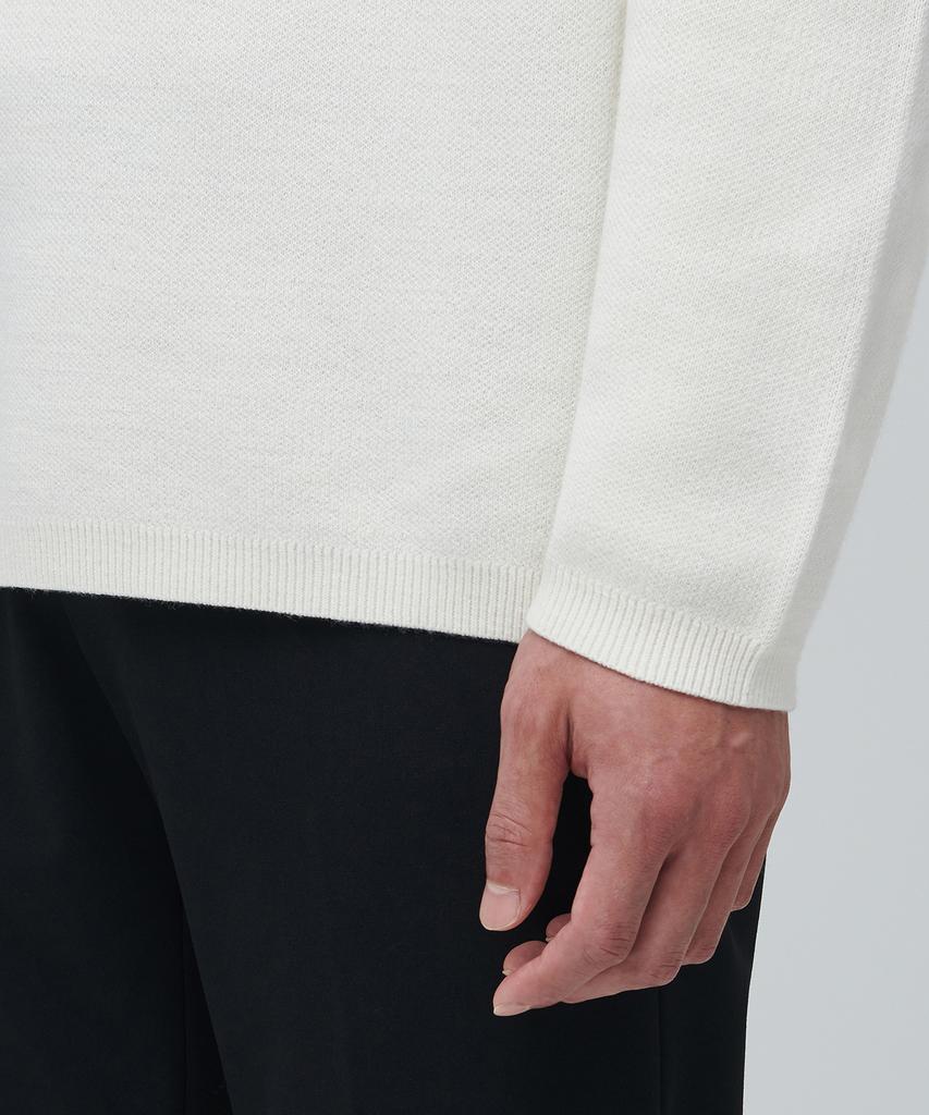 Musinsa Standard Jersey Minimal de Cuello Alto [Crema]