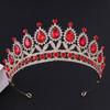 Shiny Baroque Crown Metal Rhinestone Crown Headband Princess Tiara  Dress Accessories