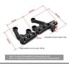 Pedal Mounting Bracket for Surron Light Bee X/S/X160/X260 Dirtbike Off-road Motorcycle Modified Sur-ron Parts (Black)