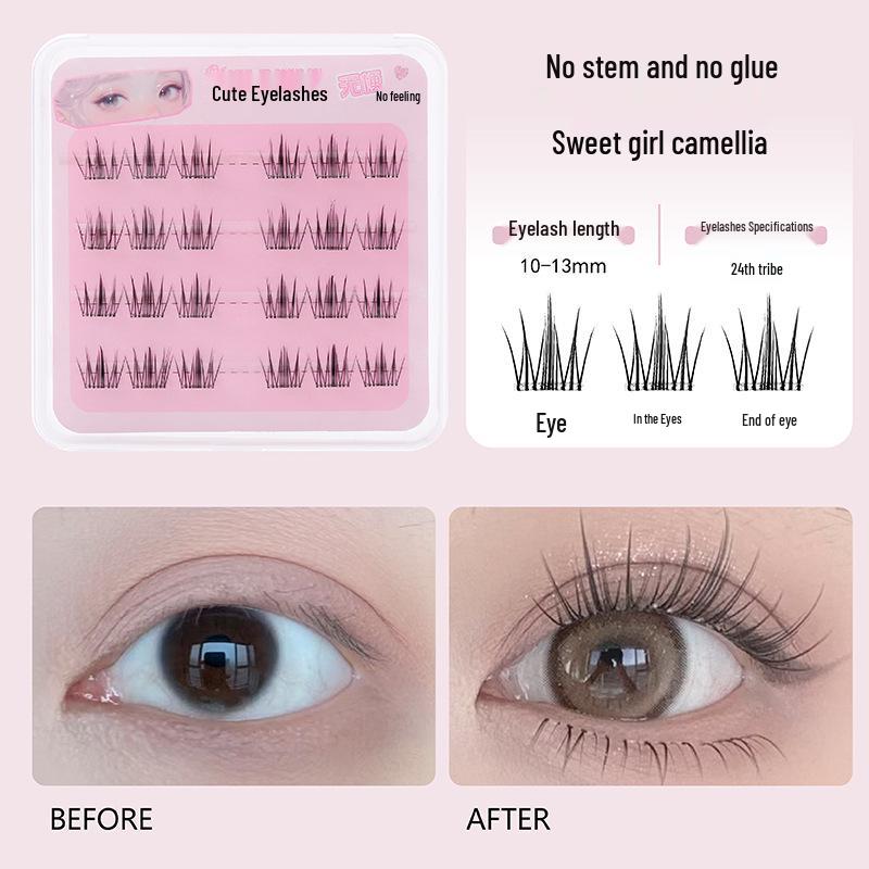Mengjie Shangpin Glue-Free Stemless Natural Barbie Eyelashes