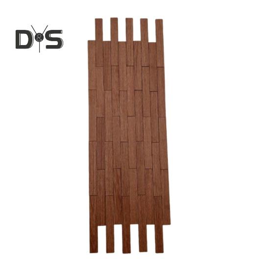 

40 шт. напольного покрытия для миниатюрного кукольного домика с натуральной текстурой, миниатюрный набор для самостоятельного изготовления напольного покрытия, креативные аксессуары для миниатюрного кукольного домика темный кофе