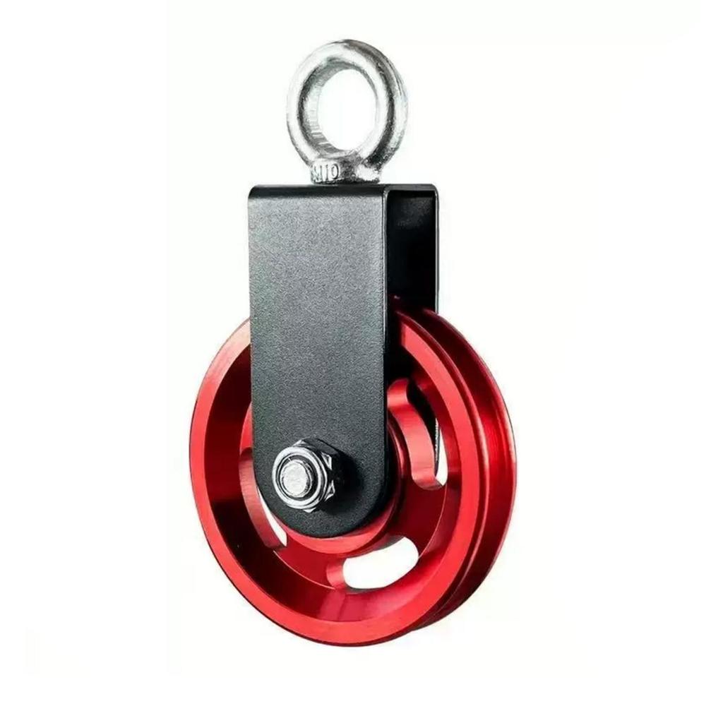 Gym Cable Pulley Wheel Smooth-Rolling with Bracket Steel for Diyers