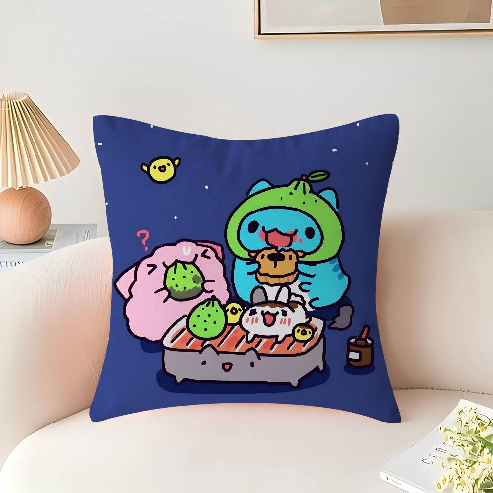 B-Bugcat Capoo Stitch Polštářový povlak Šťastný drak Potah na polštář na pohovku Domácí dekorace do pokoje Dětský dárek