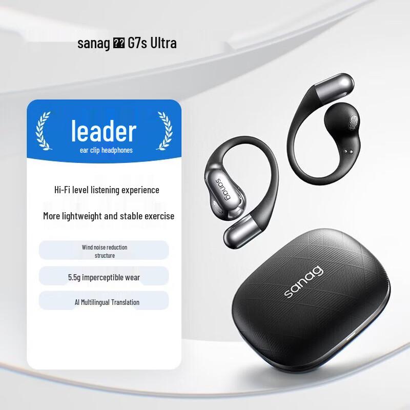SANAGG 7S Open-Ear Bone Conduction Sports Headphones