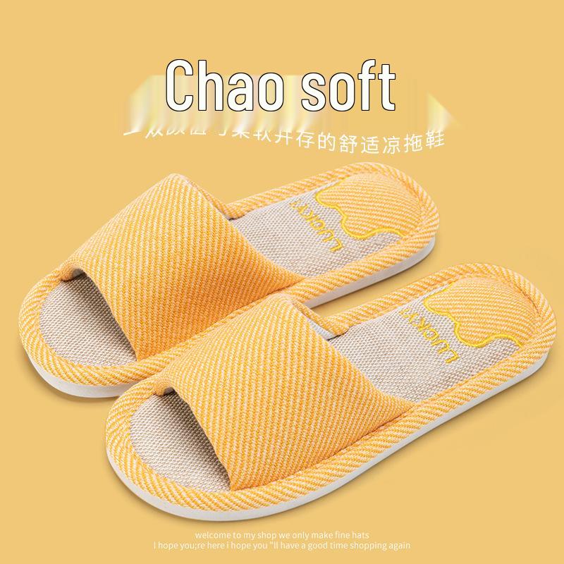 2025 Women's Cotton-Linen Slippers: Non-Slip, Silent, Indoor/Outdoor Comfort for Spring, Summer, and Autumn