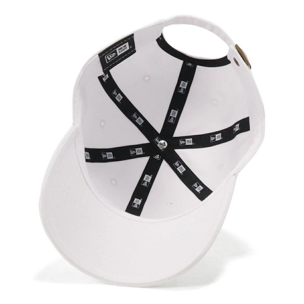 New Era Casual Classic Simple Solid Snapback Free Casual Classic Size 25J Cap, White, Basic, White, Black,