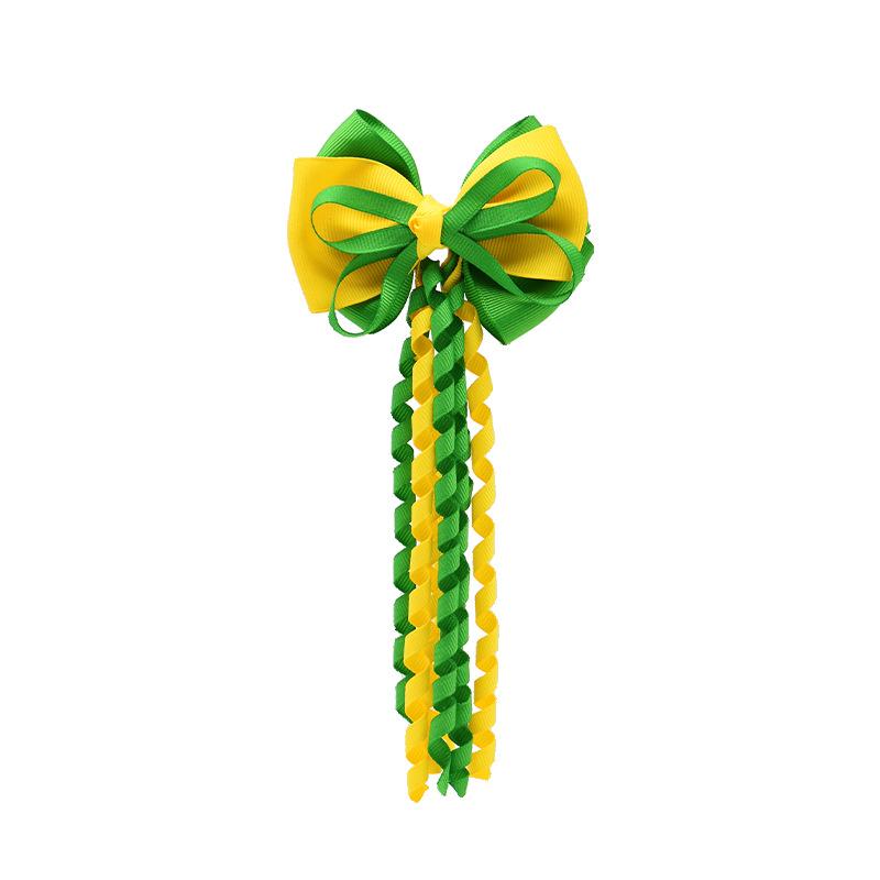 Festival Hair Clips Bow Hairpins Curly Ribbon Tassels Hair Decoration For Girls Hair Accessories