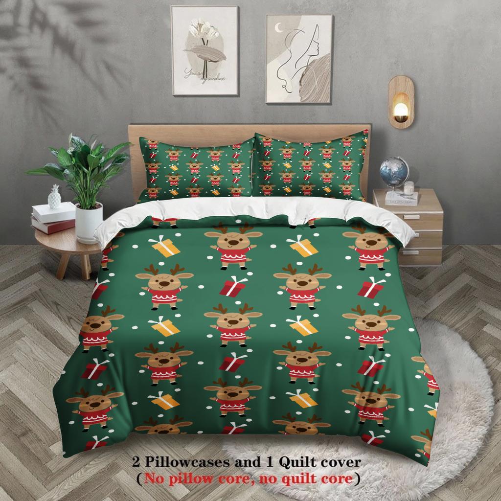 2026 Christmas Bedding Set Christmas Tree Duvet Cover Set Single Twin Queen King Size No Filling Christmas Gift For Home Decor