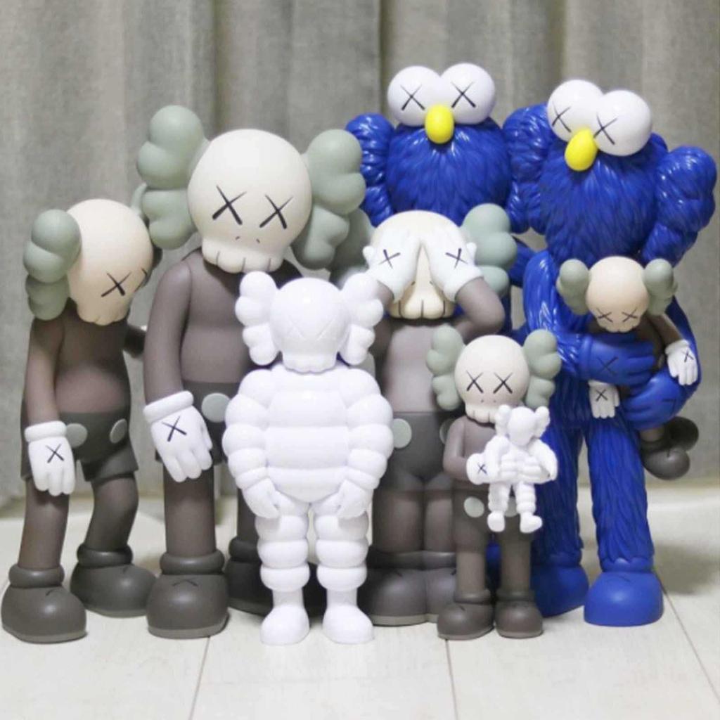 Kaws Semi-Dissected Bear Figure Ornament - Trendy Decorative Toy for Living Room Collection Gift