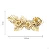 Nordic Metal Wall Art Sculpture Flower Leaves Decorative Hanging Artwork for Dining Room Gift Home
