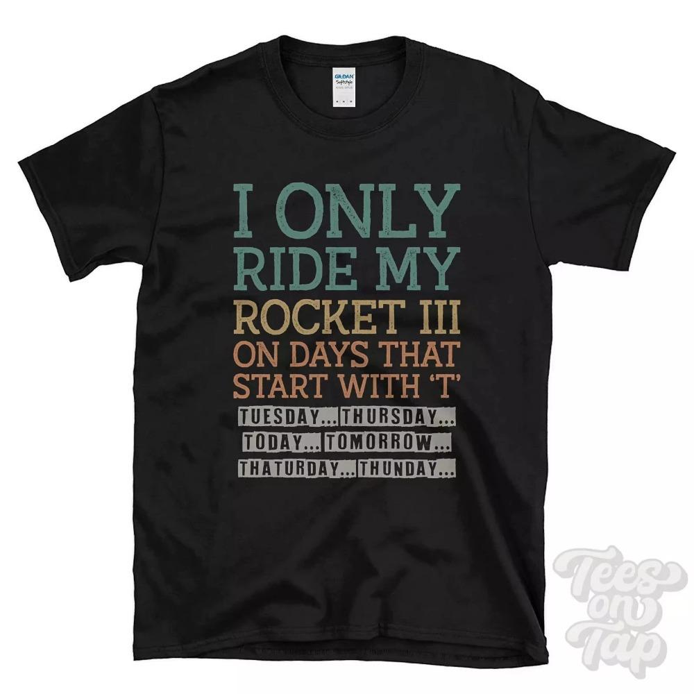 

2025 Knight Rocket T-shirt Design Motorcycle TRIUMPH Amazing and Fun motorcycle gift Luxury for men and women high Y2K XXL
